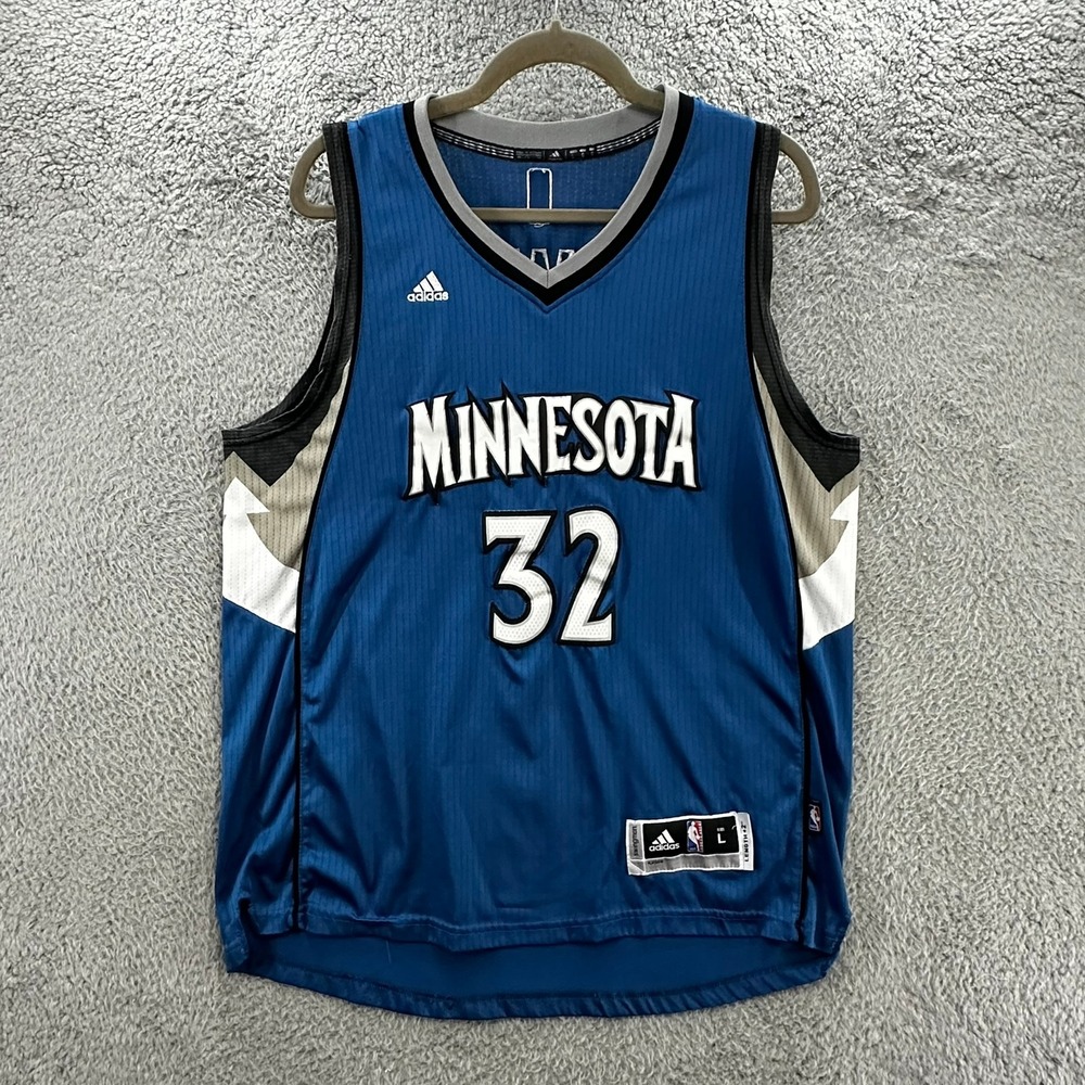 NBA Adidas Men's Large Minnesota Timberwolves Karl-Anthony Towns 32 Jersey EUC